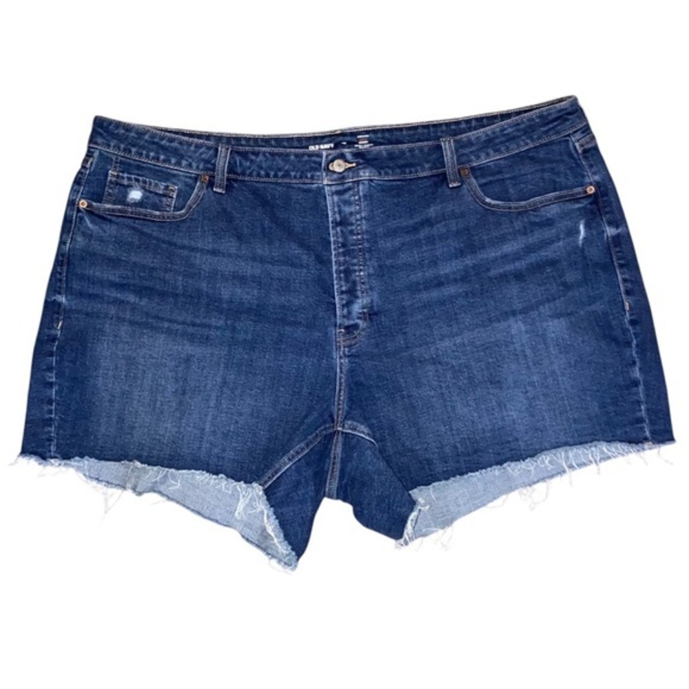 Plus Size Old Navy Blue Jean Shorts Classic Cut-Off Style
